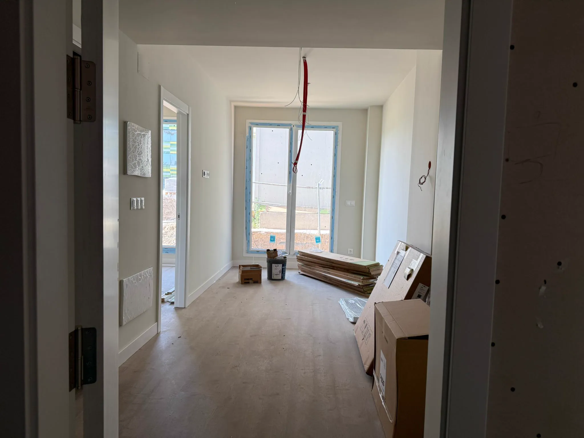 Interior of an Inversiones Valdemarín apartment at the finishes stage, September 2026